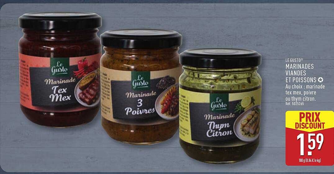 MARINADES VIANDES ET POISSONS