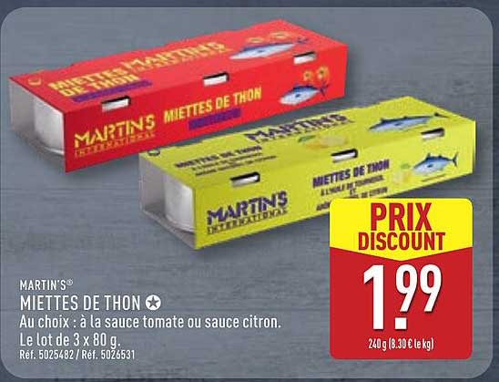 MARTIN'S MIETTES DE THON