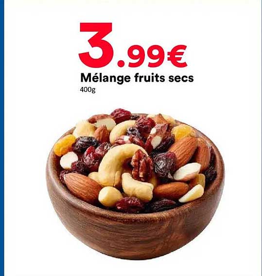 Mélange fruits secs 400g