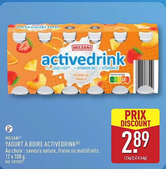 MILSANI YAOURT À BOIRE ACTIVEDRINK(D)
