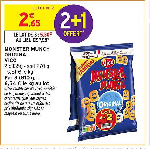 MONSTER MUNCH ORIGINAL VICO