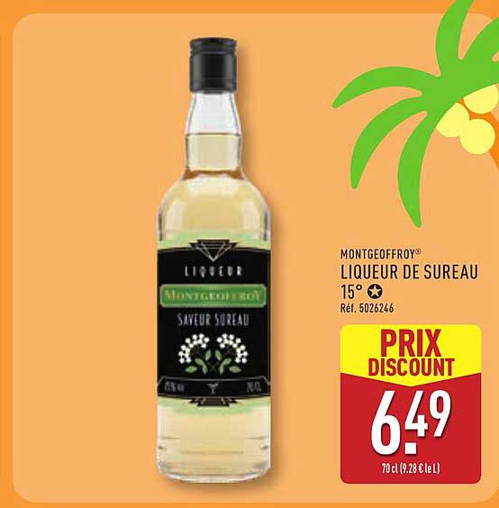 MONTGEOFFROY LIQUEUR DE SUREAU 15°