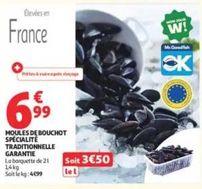 MOULES DE BOUCHOT SPÉCIALITÉ TRADITIONNELLE GARANTIE