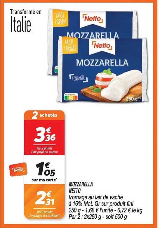 MOZZARELLA NETTO
