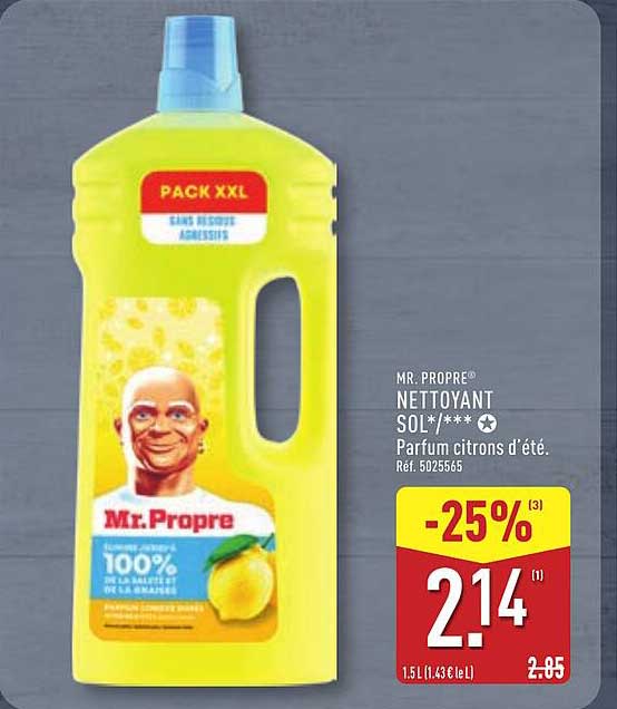 MR. PROPRE® NETTOYANT SOL*/*** - Parfum citrons d’été. Réf. 5025565