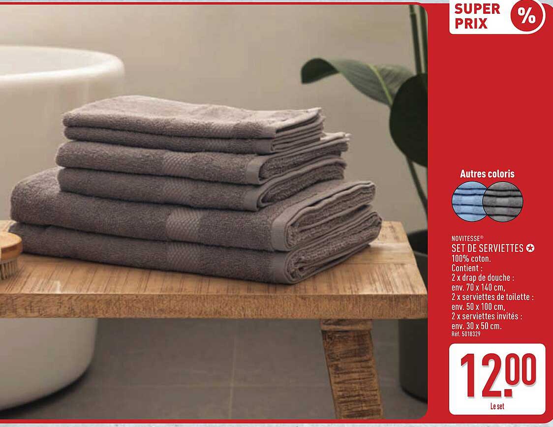NOVITESSE® SET DE SERVIETTES