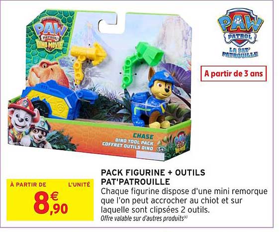 PACK FIGURINE + OUTILS PAT'PATROUILLE