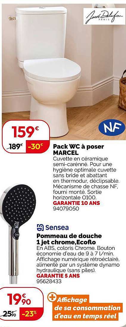 Pack WC à poser MARCEL