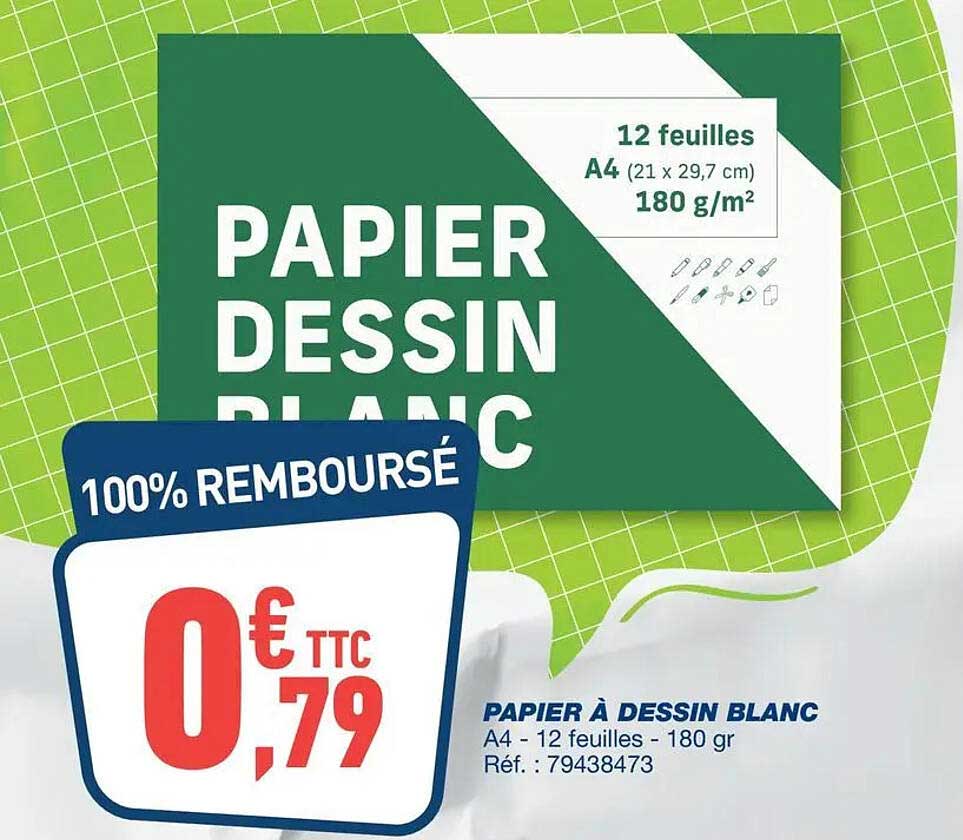 PAPIER À DESSIN BLANC