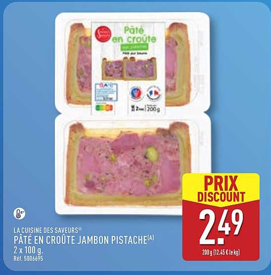 PÂTÉ EN CROÛTE JAMBON PISTACHE