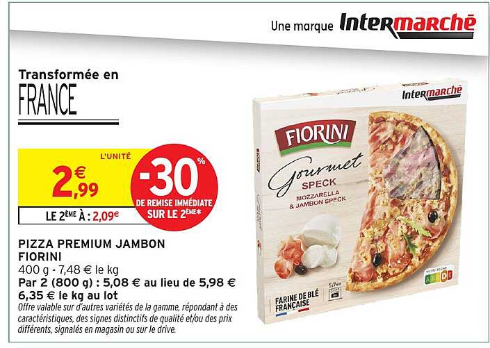 PIZZA PREMIUM JAMBON FIORINI