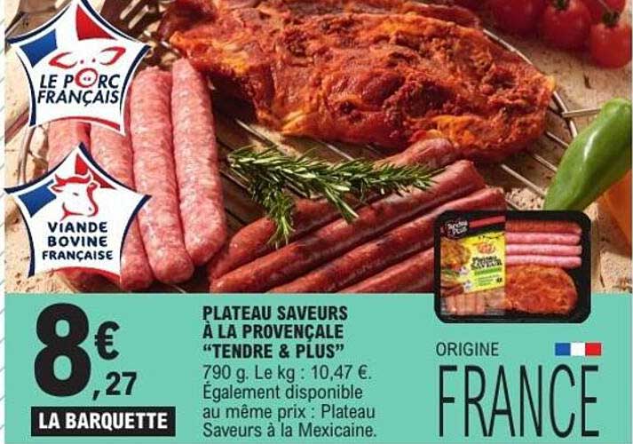PLATEAU SAVEURS À LA PROVENÇALE “TENDRE & PLUS”
