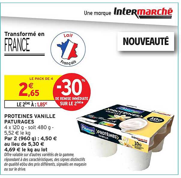 PROTEINES VANILLE PATURES