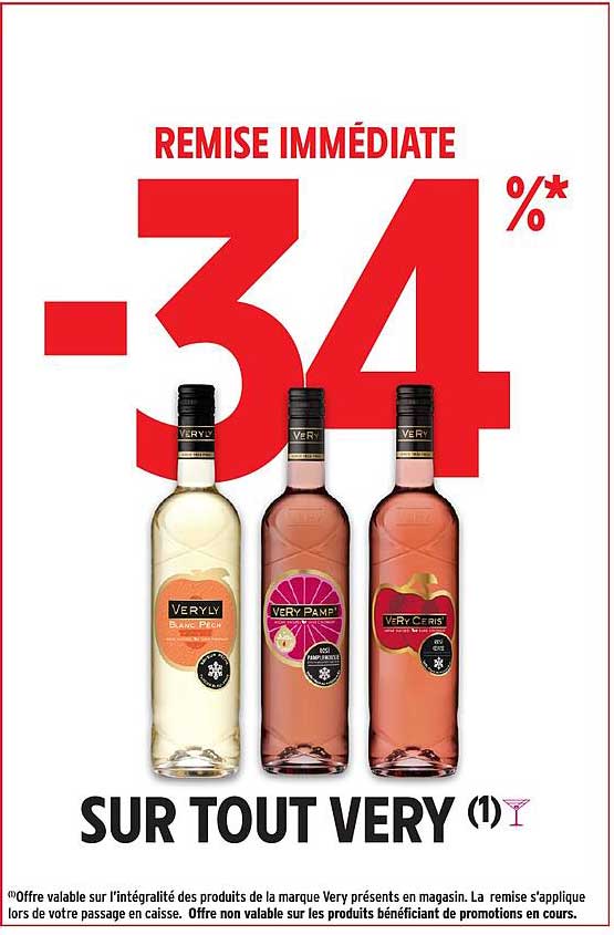 REMISE IMMÉDIATE -34% SUR TOUT VERY (1)