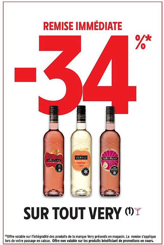 REMISE IMMÉDIATE -34% SUR TOUT VERY (1)