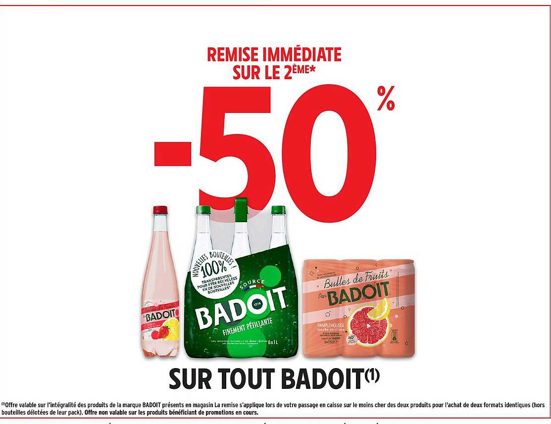 REMISE IMMÉDIATE SUR LE 2ÈME*