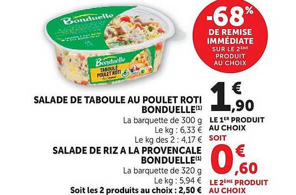 SALADE DE TABOULE AU POULET ROTI BONDUELLE(1)