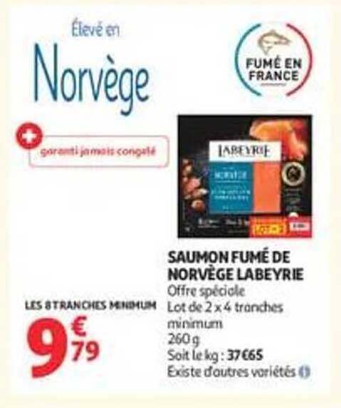 SAUMON FUMÉ DE NORVÈGE LAYEYRIE