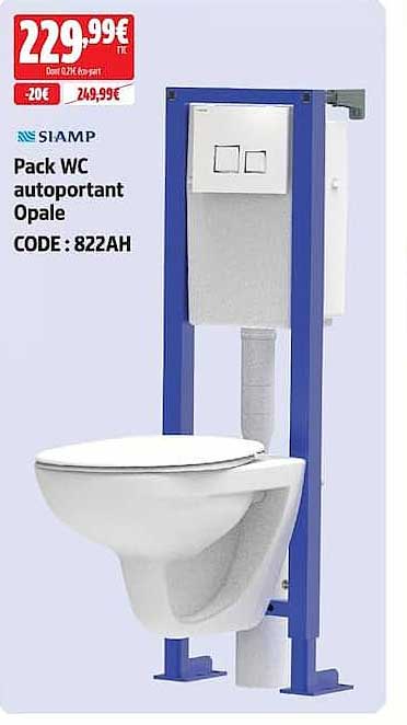 SIAMP Pack WC autoportant Opale CODE : 822AH
