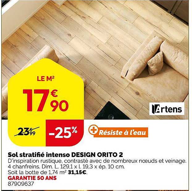 Sol stratifié intenso DESIGN ORITO 2