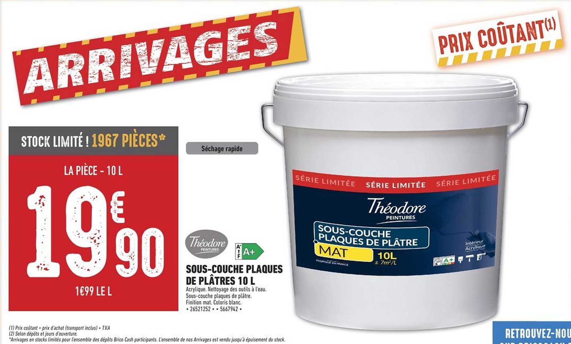 SOUS-COUCHE PLAQUES DE PLÂTRES 10 L