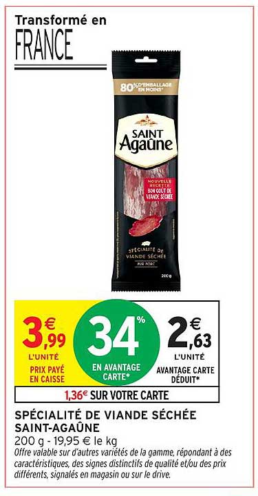 SPÉCIALITÉ DE VIANDE SÉCHÉE SAINT-AGAÛNE 200 g