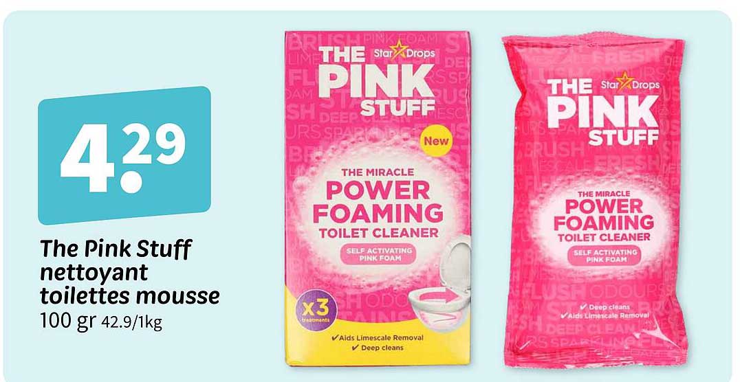 The Pink Stuff nettoyant toilettes mousse