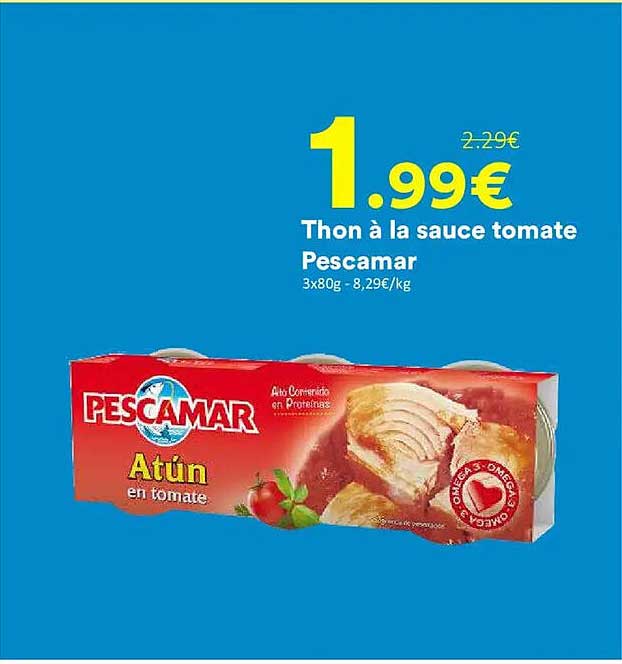 Thon à la sauce tomate Pescamar