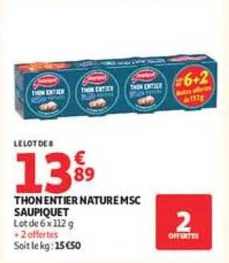 THON ENTIER NATURE MSC SAUPIQUET