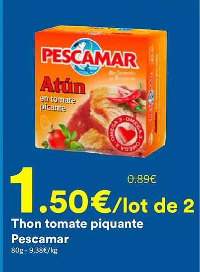 Thon tomate piquante Pescamar
