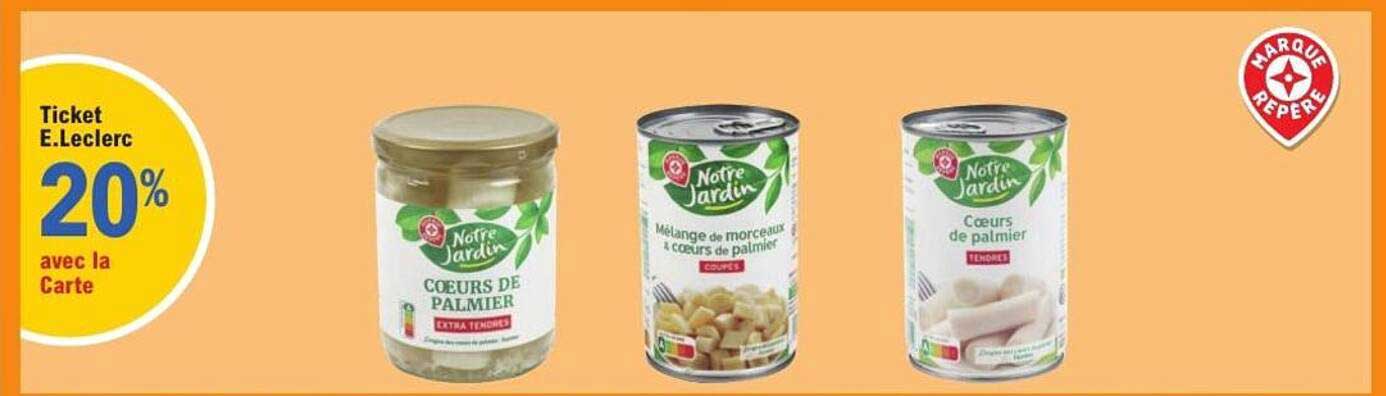 Ticket E.Leclerc 20% avec la Carte