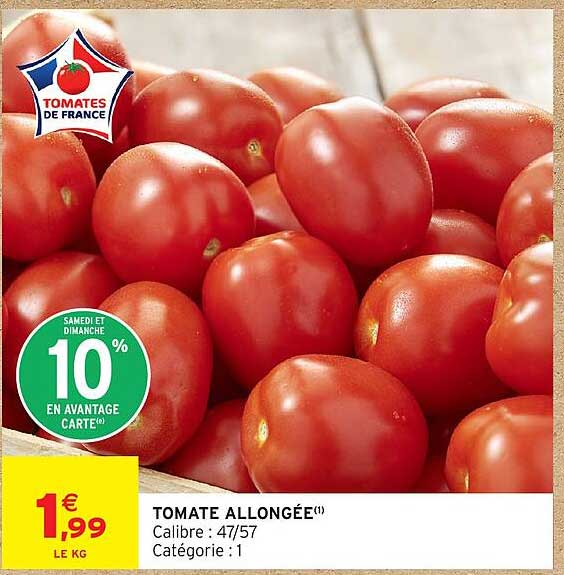TOMATE ALLONGÉE