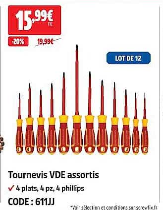 Tournevis VDE assortis
