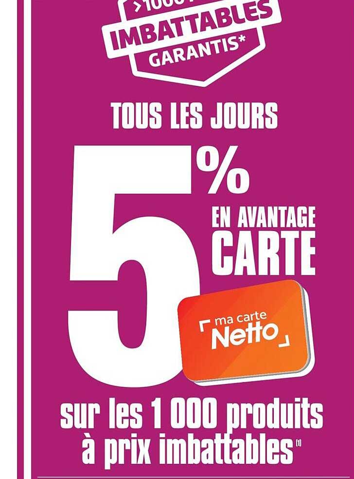 TOUS LES JOURS 5% EN AVANTAGE CARTE