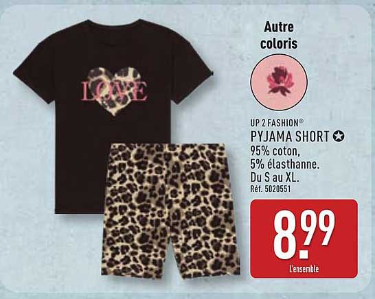 UP 2 FASHION® PYJAMA SHORT
