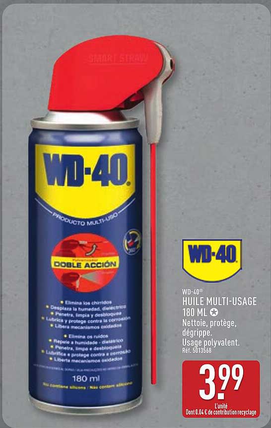 WD-40 HUILE MULTI-USAGE 180 ML