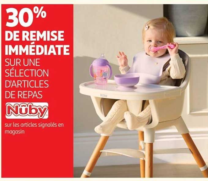 30% DE REMISE IMMÉDIATE SUR UNE SÉLECTION D'ARTICLES DE REPAS Nûby