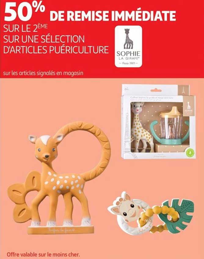 50% DE REMISE IMMÉDIATE SUR LE 2ÈME SUR UNE SÉLECTION D’ARTICLES PUÉRICULTURE