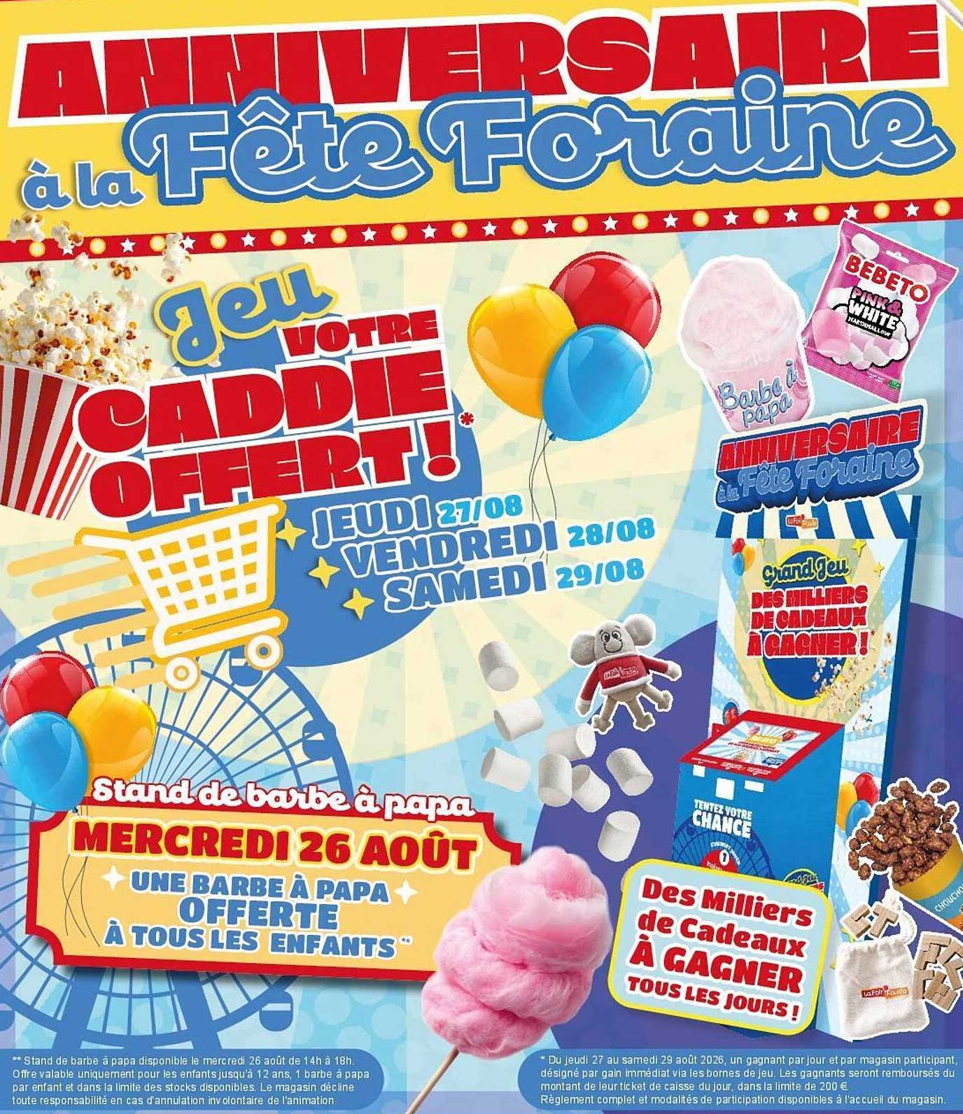 ANNIVERSAIRE Fête Foraine