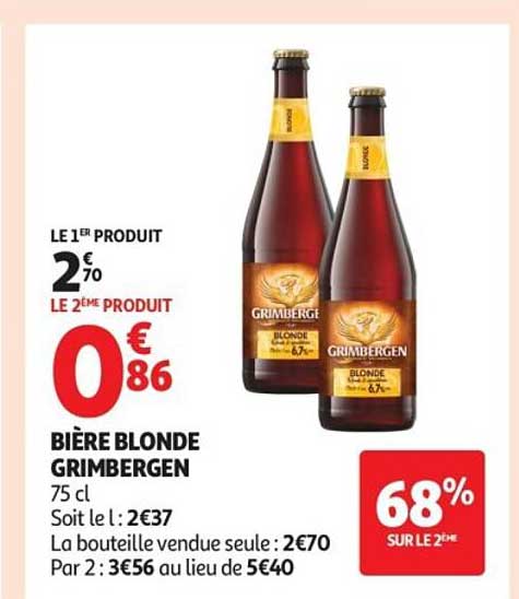 BIÈRE BLONDE GRIMBERGEN
