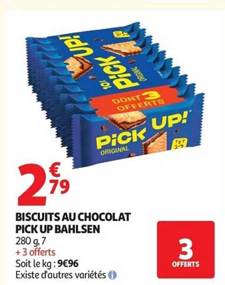 BISCUITS AU CHOCOLAT PICK UP BAHLSEN