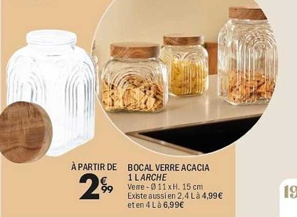 BOCAL VERRE ACACIA 1 L ARCHE