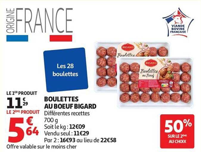 BOULETTES AU BOEUF BIGARD