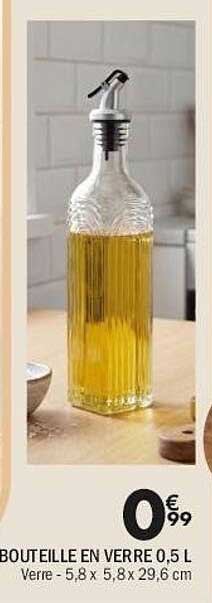 BOUTEILLE EN VERRE 0,5 L