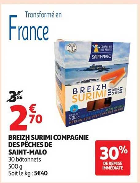 BREIZH SURIMI COMPAGNIE DES PÊCHES DE SAINT-MALO