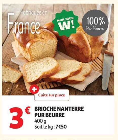 BRIOCHE NANTERRE PUR BEURRE