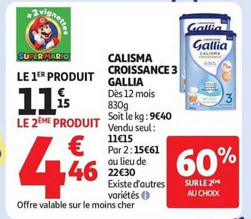 CALISMA CROISSANCE 3 GALLIA