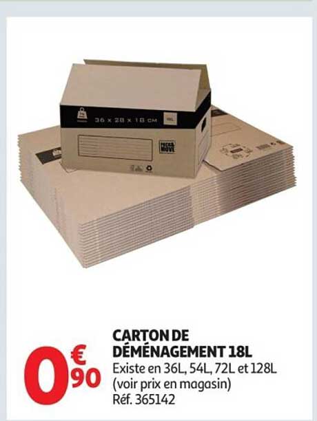 CARTON DE DÉMÉNAGEMENT 18L
