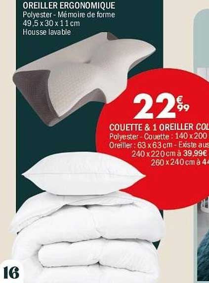 COUETTE & 1 OREILLER COL