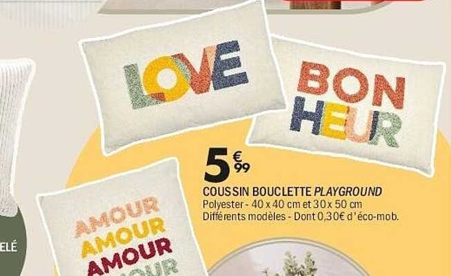COUSSIN BOUCLETTE PLAYGROUND